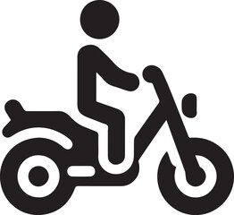 motorbike Vector icon illustration logotype color editable