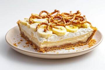 Banana Cream Pie with Pretzel Crust Artisanal Delight