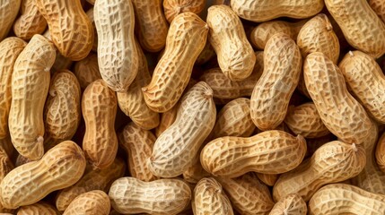 Close Up View of Shelled Peanuts in a Pile background