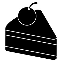 Modern design icon of cake slice