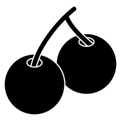 Creative design icon of cherry