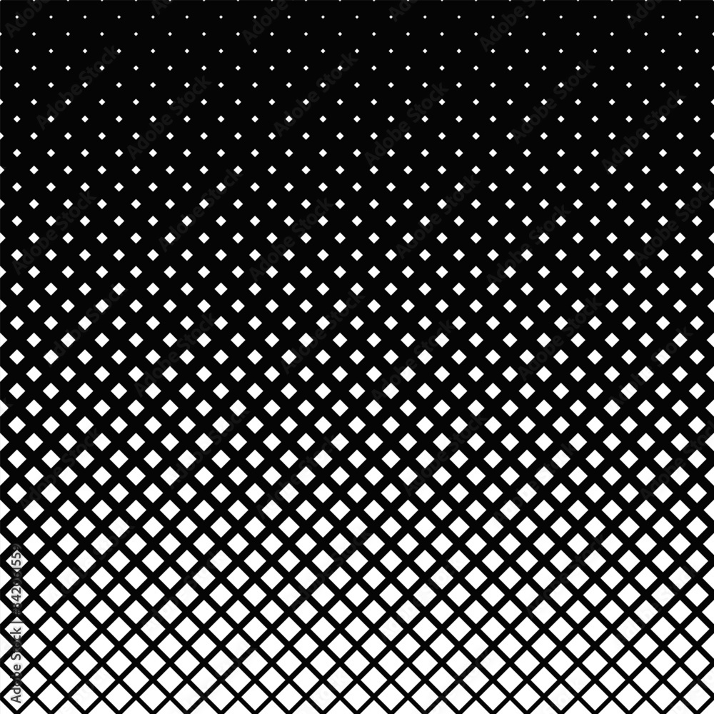 Poster abstract diagonal square pattern background design - monochrome vector graphic