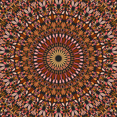 Oriental gemstone mosaic background - abstract circular colorful vector graphic with curved stones