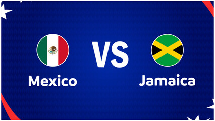 Mexico And Jamaica Match Emblem American Football USA 2024 Abstract Design Logo Symbol American Football final Vector illustration