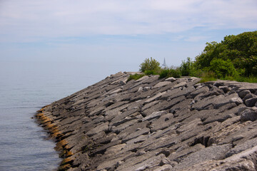 Breakwater in Lake Ontario