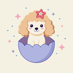 Adorable Poodle Fashion: Cute Canine with a Bow!