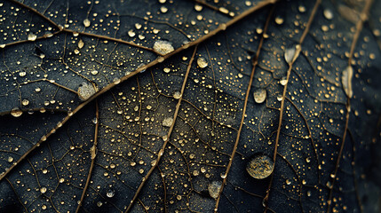 Fototapeta premium leaf skeleton texture, leaf background with veins and cells