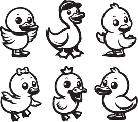 Fototapeta premium duck vector icon logo rubber duck sunglasses cartoon character illustration bird farm animal doodle symbol design 