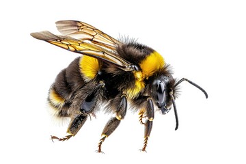 Bee isolated on white background