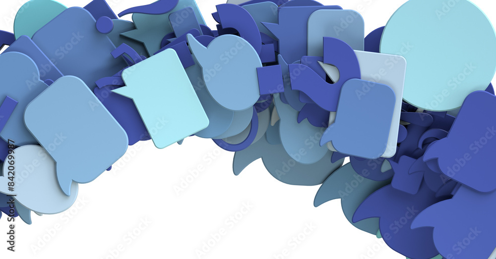 Poster touching 3d rendering flying email icon with his fin