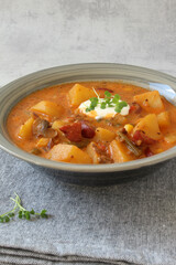Rustic Farmer's Stew with Potatoes and Sausage
