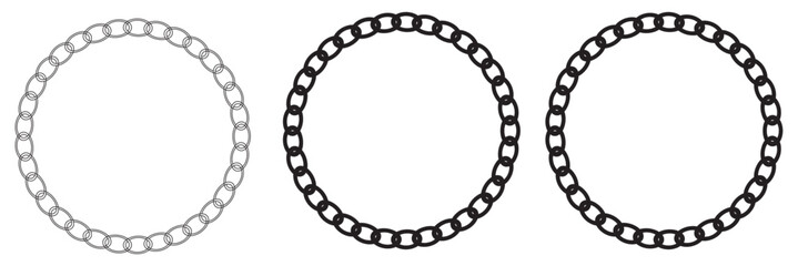 Black chains are stretched in different directions, the illustration is separated from the background.