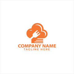 Catering or diner logo icon design with fork and spoon element 
