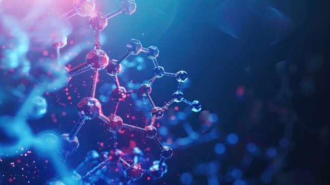 molecular structures and chemical engineering Hi-tech background. molecule atoms structures. Science and laboratory research Medical background