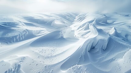 Fractures in a blanket of snow