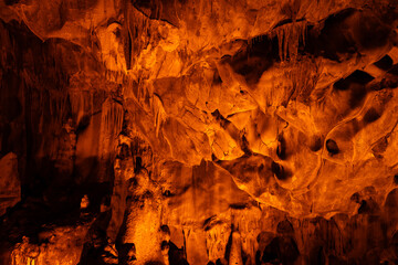 Cave landscapes. Tulumtaş Cave. Ankara Türkiye. 