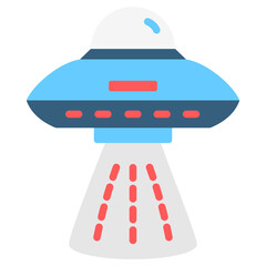 UFO multi color icon, related to education and technology theme. use for modern concept, web and app development.