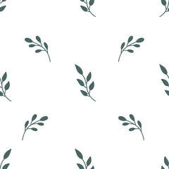 seamless floral pattern, seamless pattern with leaves