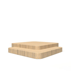 board isolated on white background Wooden tray