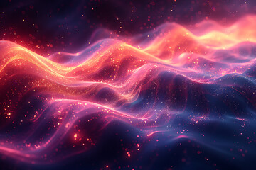 Vibrant Futuristic Abstract Background with Electric Blue Accents