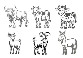 Doodle Farm Animals illustration 6 Animals