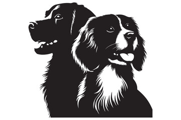 Dog silhouette vector illustration