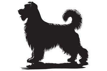 Dog silhouette vector illustration