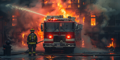 Firefighter Heroics: Emergency Response at the Ready