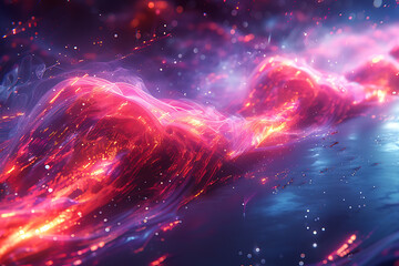 Fototapeta premium Tech Symphony: Abstract Digital Artistry