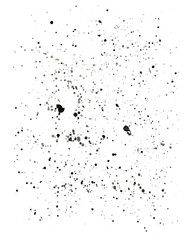 Vector watercolor paint splashes black color texture