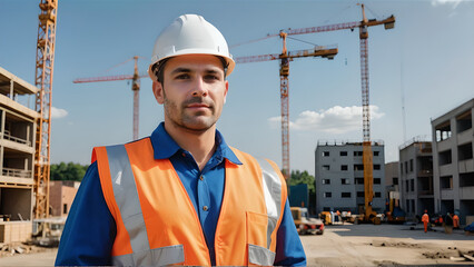 The man is a builder