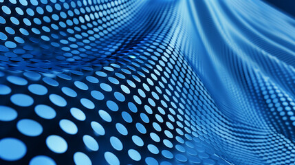Obraz premium Abstract Blue Polka Dot Pattern Background