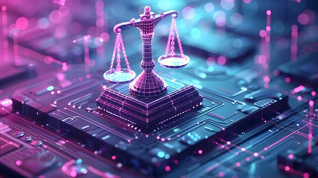 Vector illustrate, The law's innovation adapts to societal changes, ensuring it remains relevant and effective over time., Isomatric View