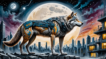 Cyborg wolf