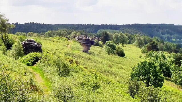 Rock structures Bridestones Moor, North York Moors