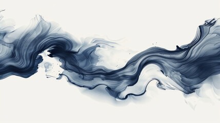 Abstract Fluid Ink Flow, Generative AI