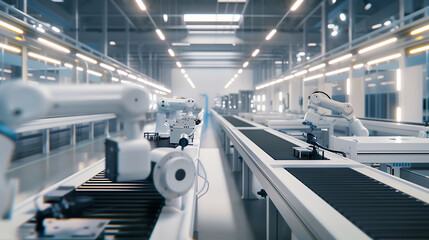Obraz premium Modern manufacturing facility furnished with contemporary.