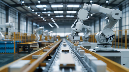 Modern manufacturing facility furnished with contemporary.