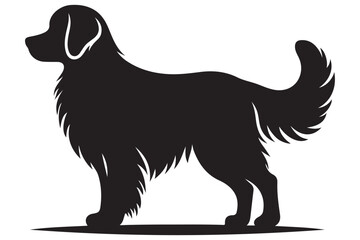 Dog silhouette vector illustration