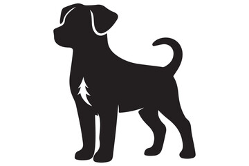 Dog silhouette vector illustration