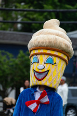 Ice cream mascot man 