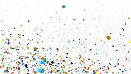  Multicolored confetti on white  transparent PNG