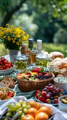 Summer picnic in park