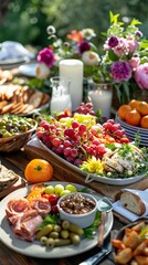 Summer picnic in park