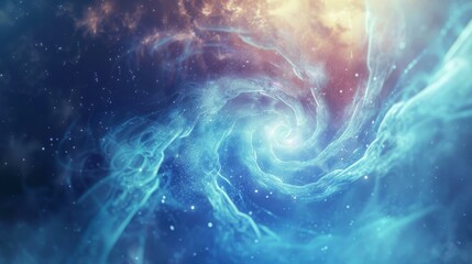 Abstract Cosmic Swirl, Space and Galaxy Background