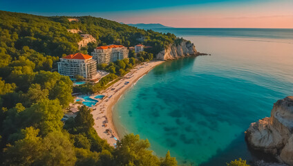 Obraz premium Stunning Albena Bulgaria scene