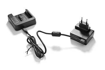 Ferrite bead or EMI filter or feritte ring isolated on white