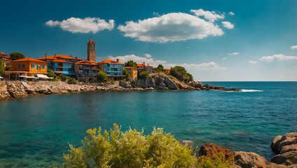 Fototapeta premium Stunning Sozopol Bulgaria black sea
