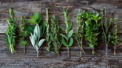 Herbs that are newly picked
