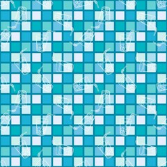 Summer drink seamless cocktails cartoon ice pattern for wrapping paper